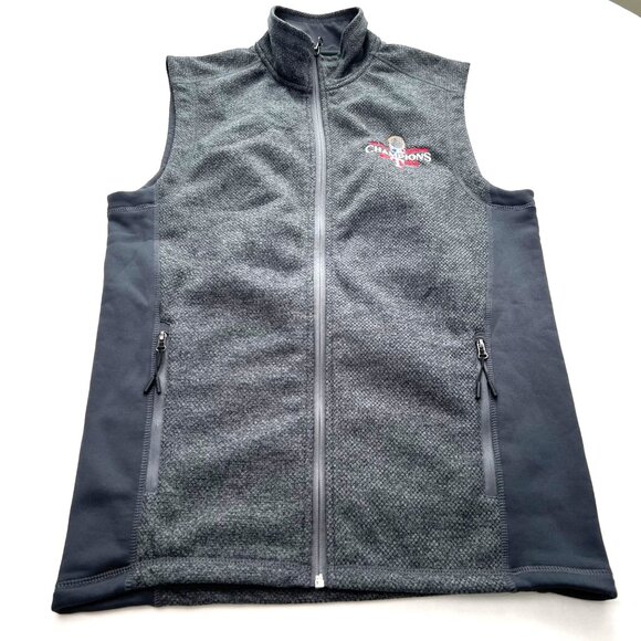 Texas Rangers 2023 World Series Champions Antigua Mens S Gray Fleece Vest Logo - Picture 4 of 10